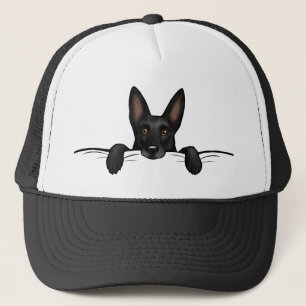 Black German Shepherd Dog Cute Trucker Hat
