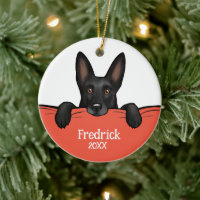 Black German Shepherd Dog Personalised