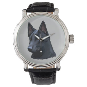 Black German Shepherd Dog Watch