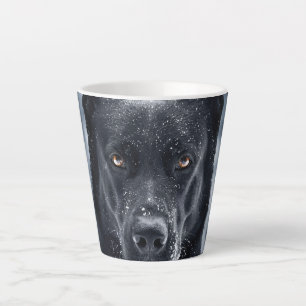 Black German Shepherd Latte Mug