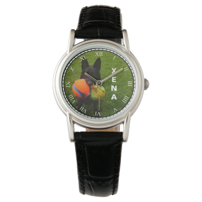 Black German Shepherd & Name Change for Your Pet Watch (Front)