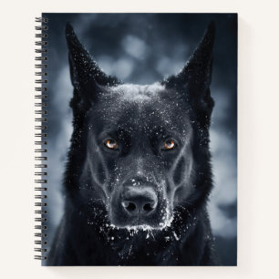 Black German Shepherd Notebook