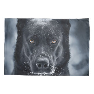Black German Shepherd Pillowcase