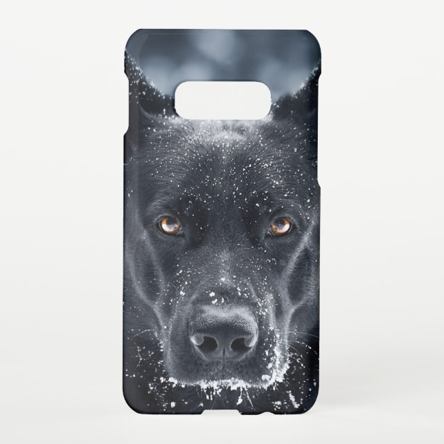 Black German Shepherd Samsung Galaxy Case (Back)