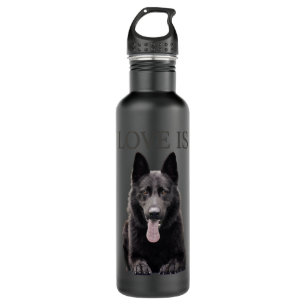 Black German Shepherd Shirt Shepard TShirt Dog Mum 710 Ml Water Bottle