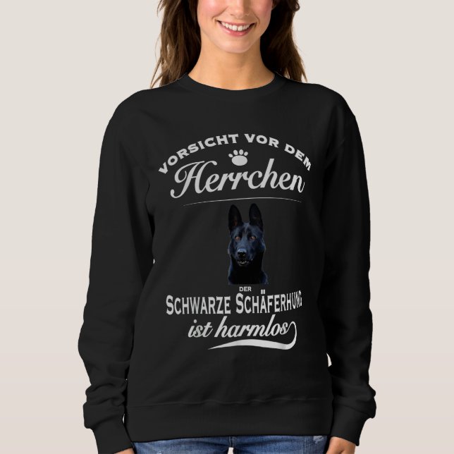 Black German Shepherd Sweatshirt (Front)