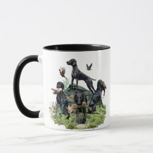 Black German Shorthaired Pointers Mug