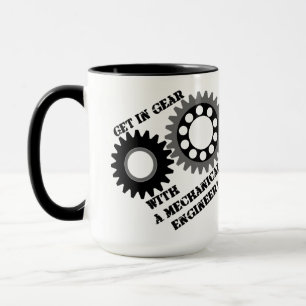Black Get In Gear Mug