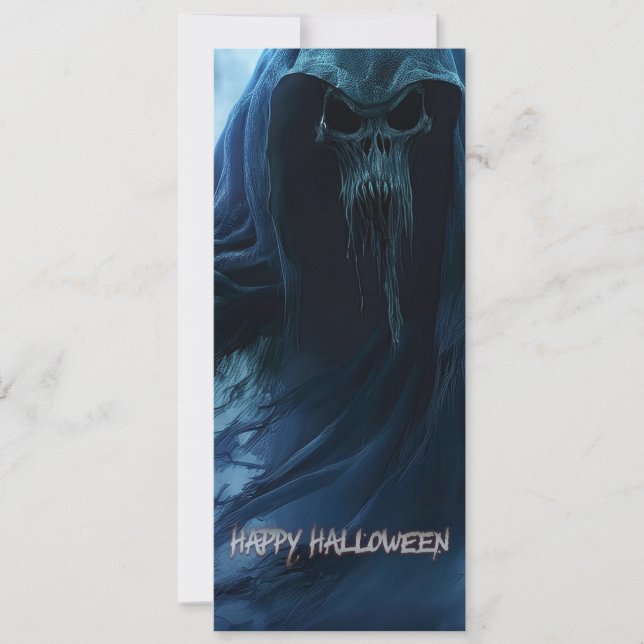 Black ghost in a hellish landscape - Halloween (Front)