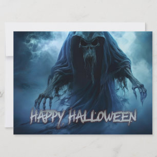 Black ghost in a hellish landscape - Halloween