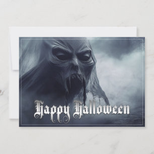 Black ghost in a hellish landscape - Halloween