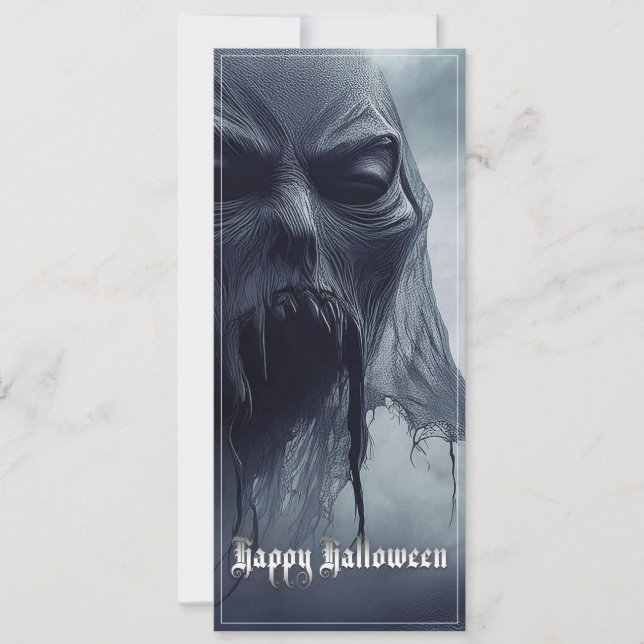 Black ghost in a hellish landscape - Halloween (Front)