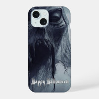 Black ghost in a hellish landscape - Halloween