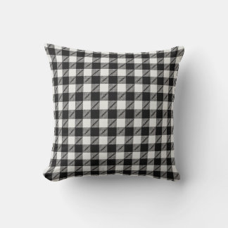 black gingham cushion