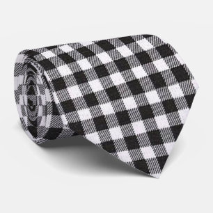 Black Gingham Tie