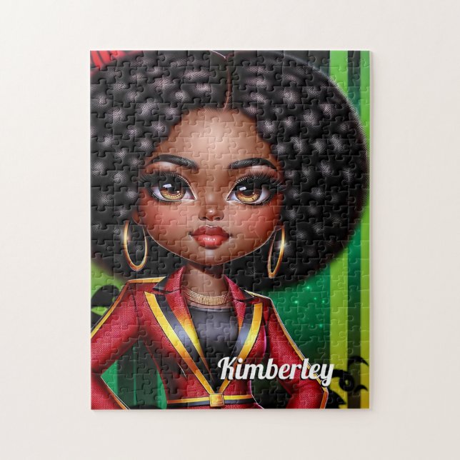 Black girl African American Jigsaw Puzzle (Vertical)