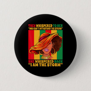 Black Girl African American Juneteenth I Am The St 6 Cm Round Badge