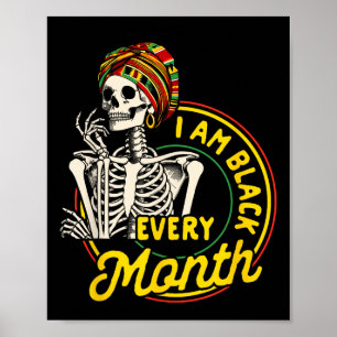 Black Girl Back History Month African Im Black Eve Poster