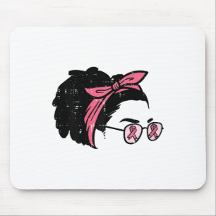 Black Girl Breast Cancer Awareness Survivor Africa Mouse Pad