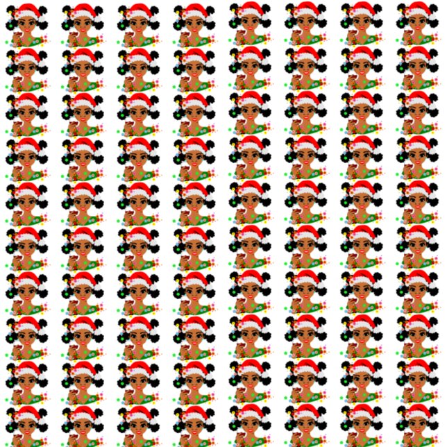 Black Girl Christmas Wrapping Paper  (Creator Uploaded)