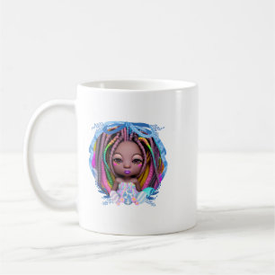 Black Girl Easter Magic Brown Skin Girls Spring Ea Coffee Mug