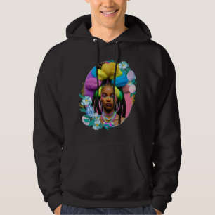 Black Girl Easter Magic Brown Skin Girls Spring Ea Hoodie
