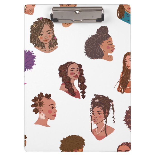 Black Girl Hairstyles  Clipboard (Front)