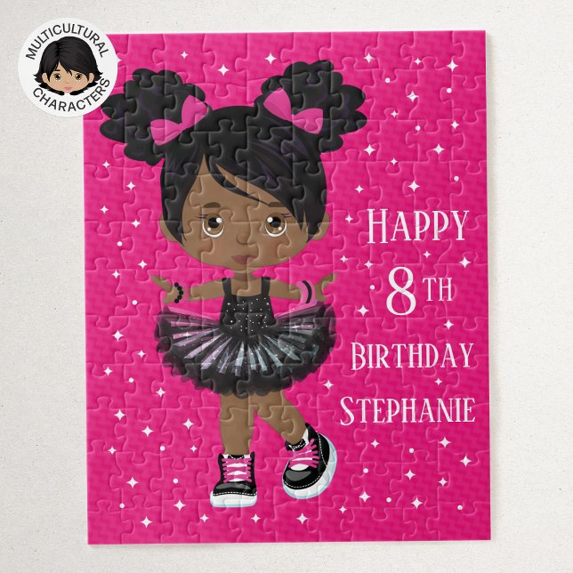 Black Girl Happy Birthday Jigsaw Puzzle (Creator Uploaded)