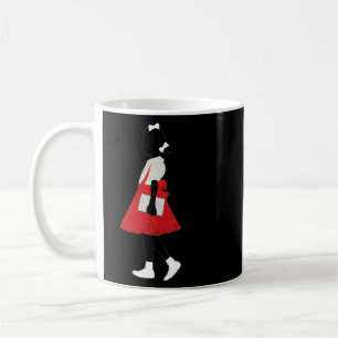 Black Girl In Red Dress Art Juneteenth African Ame Coffee Mug