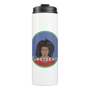 Black Girl Juneteenth Thermal Tumbler