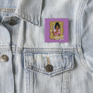Black Girl Loves Jane Purple Button