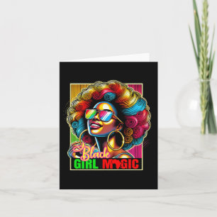 Black Girl Magic Africa Afro Black Queen Melanin S Card