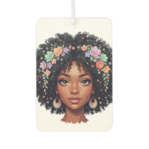 Black Girl Magic Afro Diva Partyware Car Air Freshener