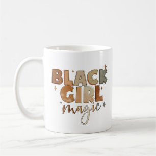Black Girl Magic Afro Woman Coffee Mug