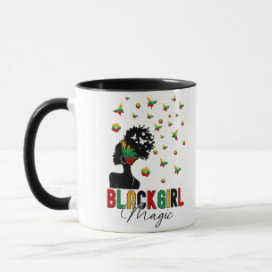 Black Girl Magic Afro Woman Mug