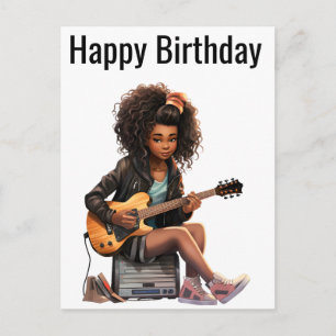 Black Girl Magic Birthday Sista Melanin Woman Holiday Postcard
