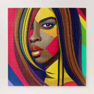 Black Girl Magic Birthday Sista Melanin Woman Jigsaw Puzzle