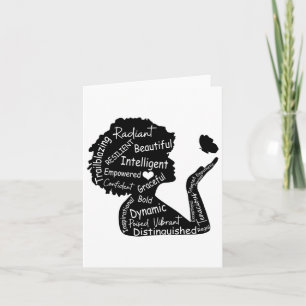 Black Girl Magic-black History Month Apparel  Card