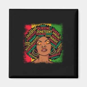 Black Girl Magic Black History Month Juneteenth 18 Magnet