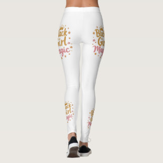 black girl magic black history month leggings
