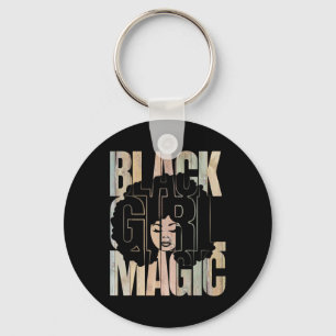 Black Girl Magic Black History Month Melanin Black Key Ring