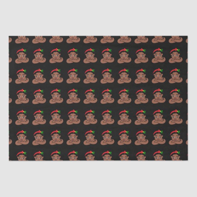 Black Girl Magic, Christmas Presents, Birthday Gif Tissue Paper (Front)