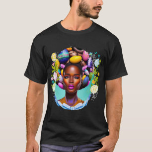 Black Girl Magic Easter Egg Hunt Spring Melanin Si T-Shirt