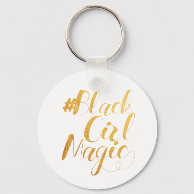 Black Girl Magic Key Ring (Front)