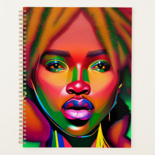 Black Girl Magic Melanin Poppin Juneteenth Queen Planner