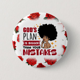 Black girl magic, melanin poppin, sista, brown ski 6 cm round badge