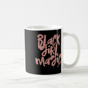 Black Girl Magic Pink Stars Afro Black Queen Melan Coffee Mug