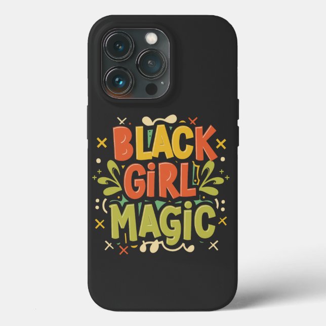 Black Girl Magic: Strength, Beauty and Excellence Case-Mate iPhone Case (Back)