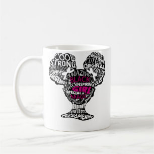 Black Girl Magic Word Montage Coffee Mug