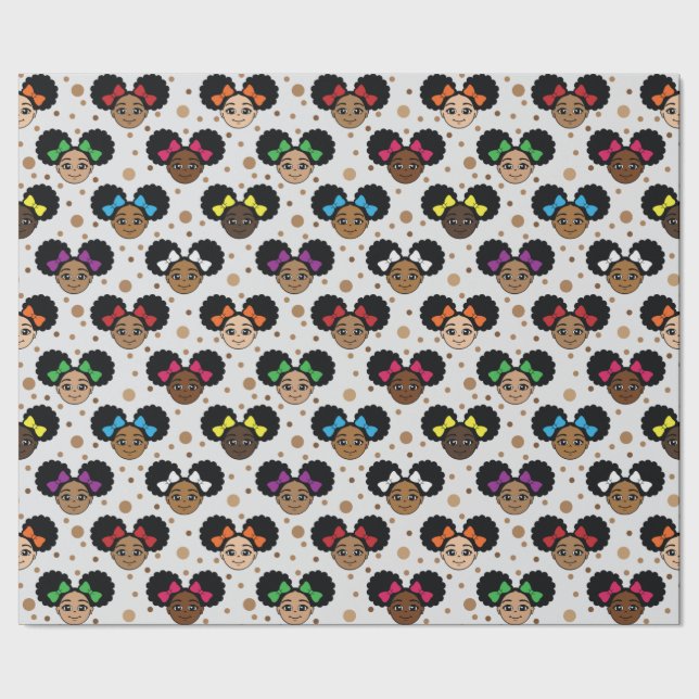 Black Girl Magic Wrapping Paper (Seam)